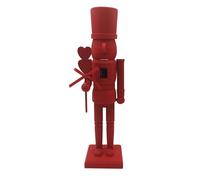 Figurines Casse-Noisette - Soldat De L'Amour De 14,2 Pouces | Décor Casse-noisette En Forme De Cœur En Bois, 10.5x12x40CM, Pour Noël Et La Saint-valentin, 1 Paquet, Pièce Maîtresse De Vacances Romanti