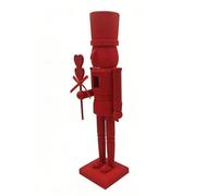 Figurines Casse-noisettes | Figurines de soldat d'amour de 36,6 cm - Casse-noisette en bois en forme de cœur pour Noël, vacances, Saint-Valentin, fête, bureau, étagère, centre de table, cheminée