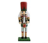Figurines casse-noisettes vintage en bois ornement captivant pour un Noël mémorable (vert)