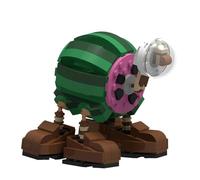 Figurines cérébrales Rouges Italiennes 3D Amusantes, bâtiment de Jouet pour Enfants et Adultes, Choses bizarres Amusantes à collecter, créatif Tung Tung Sahur Jouet de Construction