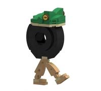 Figurines cérébrales Rouges Italiennes 3D Amusantes, bâtiment de Jouet pour Enfants et Adultes, Choses bizarres Amusantes à collecter, créatif Tung Tung Sahur Jouet de Construction