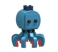 Figurines cérébrales Rouges Italiennes 3D Amusantes, bâtiment de Jouet pour Enfants et Adultes, Choses bizarres Amusantes à collecter, créatif Tung Tung Sahur Jouet de Construction