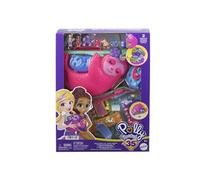 Polly Pocket Coffret 2 en 1 La Famille des Paresseux avec 12 Accessoires Dont 8 Animaux Et 2 Mini-Figurines, Jouet Voyage, Jouet Enfant, A Partir De 4 Ans, HRD40