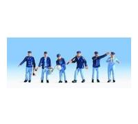 Figurines conducteur de locomotive et agents de manœuvre, voie TT