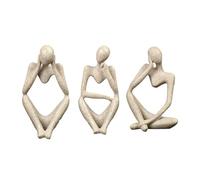 Figurines contemporaines inspirantes avec une finition attrayante pour centre de table ou décoration d'étagère à la maison (ensemble de grès)