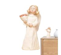 Figurines d', décoration de Statue d'ange,Figurines élégantes de l'amitié des angesMemorial - Sœurs Sculpture Statue d'ange pour l'amitié, Ornement d'art de Bureau, Noël