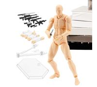 Figurines d'action communes mobiles : figurine possible de stop motion de 15 cm, modèle d'art flexible, petite figurine pour photographie, jouet créatif multifonction | Durable à collectionner