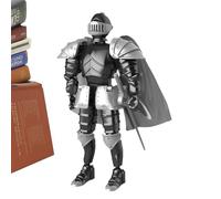 Figurines d'action de chevalier mobile - Collection médiévale Knight Action Knight Figurine d'action du corps entier Figurine mobile, décoration de bureau de la statue médiévale, figurine exquise