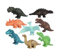Figurines D'Action De Dinosaures Pour Enfants, 8 Pièces/Ensemble, Petits Animaux, Jouet De Simulation, Collection Classique Ancienne Pour Garçons