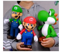 Figurines d'action de la série Super frères, jouets, poupée en PVC, modèle champignon blanc, gorille pour enfants, cadeau d'anniversaire à collectionner, nouvelle collection 2024 22-24cm 2pcs