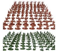 Figurines d'action de soldat, 200 pièces en plastique pour hommes de l'armée, 12 modèles, jouets mixtes, soldats, jeu imaginatif, figurines d'action pour hommes l'armée pour enfants à partir 3