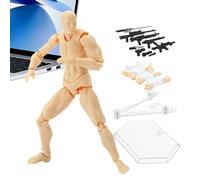 Figurines d'action mobiles : modèle stop motion réglable, mannequin flexible et articulé, figurine humaine miniature, sculpture d'exposition créative | pour art dessin animation photograf