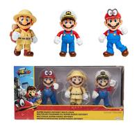 Jakks Pacific Pack de 3 Figurines Col. Mario 10 cm