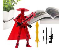 Figurines d'action - Réplique d'écran animée, sculpture de membres articulés, prototype en résine synthétique, représentation de guerrier Playtime | Artisanat d'assemblage miniature pour station de je