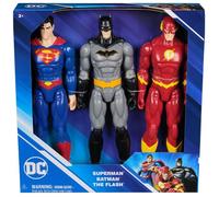 DC Comics 6072364 Lot de 3 Figurines Batman, Superman et The Flash 30 cm