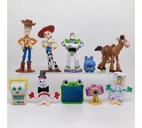 Figurines d'action Toy Story 5, jouets Woody, Buzz Lightyear, Jessie, poupées Lilypad, décorations de gâteau, ornements de bureau, cadeau d'anniversaire ou de Noël 12pcs set C