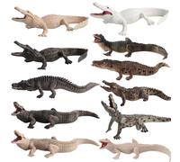 Figurines D'Alligator De La Jungle, Jouets À Poignée De Crocodile Réaliste, Modèle De Jouet Éducatif Pour Les Tout-Petits, Pour La Culture De 5 6 7