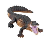 Figurines D'alligator Pour Aquarium, Crocodile D'ornement Scientifique, Jouets Éducatifs Animaux De La Vie Sauvage, Modèle De Jungle Réaliste