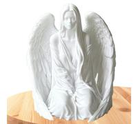 Figurines d'ange, décoration d'intérieur imprimée en 3D | Sculpture d'ange commémorative | pour femme, appartement, salon, chambre à coucher, bureau, étagère, cheminée