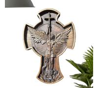 Figurines d'ange - Figurines d'archange de Saint Michel en résine - Statue d'ange de combat - Ornement d'ange protecteur - Sculpture St Michael à collectionner, bricolage, maison, bureau, décoration