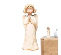 Figurines d'ange pour femme, statuette d'ange en résine | Sœurs Sculpture Statue d'ange en résine tenant des fleurs, statue d'ange de sœurs pour l'amitié, ornement d'art