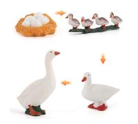 Figurines D'Animaux De La Jungle Sauvage, Grand Zoo, Ensemble De Jeux D'Animaux En Plastique, Jouets D'Apprentissage Pour Enfants En Bas Âge, Garçons Et Filles