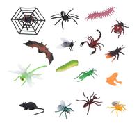 Figurines d'animaux, jouets d'insectes en plastique réalistes pour projet scientifique et décoration de gâteau, jouets éducatifs précoces pratiques pour les tout-petits et les enfants de 3, 4 5 an