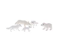 Figurines D'Animaux Polaires Réalistes, 5 Pièces, Jouets Éducatifs Pour Enfants
