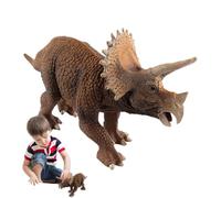 Figurines d'animaux préhistoriques - Collection de modèles, Figurines Triceratops Carnotaurus pour Jeux d', Statues réalistes détaillées avec matériau Durable Non Toxique, Cadeau éducatif