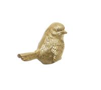 Figurines d'animaux réalistes en laiton, moineau, 5 poses, statue d'oiseau adorable en cuivre, collection artisanale, table à sable, bibliothèque, accessoires de décoration, presse-papier (D)