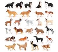 Figurines d'animaux réalistes, jouets pour chiens, modèle de chien Retriever, berger, Saint Bernard, Bull Terrier, figurine pour enfants, cadeau d'anniversaire Cocker Spaniel Puppy