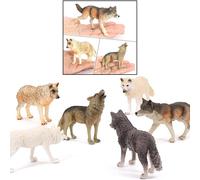 Figurines D'Animaux Sauvages De La Forêt En Plastique, 6 Pièces, Jouets Pour Enfants