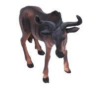 Figurines d'animaux sauvages - Figurine de Gnu | Figurine de jouet de gnou, jouets modèle d'accessoires d'animaux, modèle de petits animaux, figurines d'animaux éducatifs, figurine de jouet