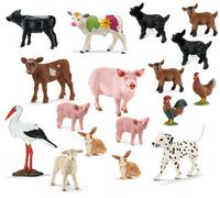 Figurines D'Animaux Schleich Ferme Set 17 Animaux Jouets Enfants Accessoires