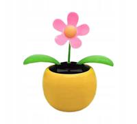Figurines Dansantes À Fleurs Solaires, Jouets En Pot De Fleurs, Jouet Solaire Rose