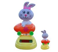 Figurines danseuses solaires | de lapin oscillant jouet décoratif - Figurines danseuses solaires de lapin - pour objets de collection intérieurs de voiture, bureau, favoris de fête à la maison