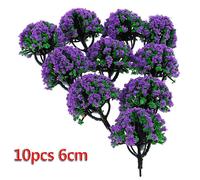 Figurines D'arbres Miniatures,Train,Chemin De Fer,Ferme,Jardin,Parc,Paysage,Simulation D'arbre,Paysage,Accessoire