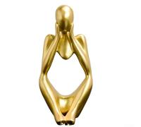 Figurines d'art en résine de style nordique pour la décoration de la maison, pour sculptures abstraites, parfaites pour ajouter une touche artistique moderne à différents espaces (doré C)