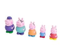 Figurines de Bain - DeQube - Peppa Pig - Lot de 5 - Caoutchouc - Anti-moisissure