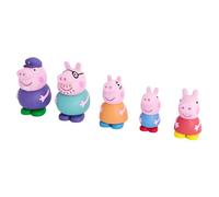 Peppa Pig Figurines de bain DeQube 919D00048 caoutchouc anti-moisissure Lot de 5
