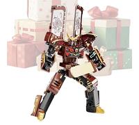 Figurines de briques de construction - Robot de transformation de la crème glacée 2 en 1 - Kit éducatif pour la petite enfance - Cadeau pour les tout-petits, les vacances, Noël