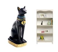 Figurines de chat égyptien - Statue de déesse bastit, figurine de collection égyptienne antique, sculpture artistique détaillée, décoration d'intérieur élégante | Pièce décorative spirituelle pour l’a