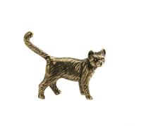 Figurines de chat en cuivre avec attrait vintage pour de belles idées de décoration d'intérieur