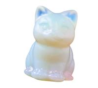 Figurines de chat pour décoration de la maison, statuette de chat, statue de chat de centre de table - Décoration de bureau petites figurines à collectionner, décoration naturelle, statues de an