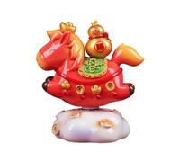 Figurines de Cheval rotatives à 360°, Jolies Statues d'animaux de l'année, Taille Moyenne pour la Maison, matériau en résine avec Finition détaillée, Figurine de Cheval décorative, décoration