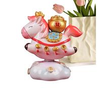 Figurines de Cheval rotatives à 360°, Jolies Statues d'animaux de l'année, Taille Moyenne pour la Maison, matériau en résine avec Finition détaillée, Figurine de Cheval décorative, décoration