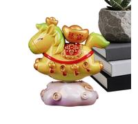 Figurines de Cheval rotatives à 360°, Jolies Statues d'animaux de l'année, Taille Moyenne pour la Maison, matériau en résine avec Finition détaillée, Figurine de Cheval décorative, décoration