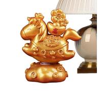 Figurines de Cheval rotatives à 360°, Jolies Statues d'animaux de l'année, Taille Moyenne pour la Maison, matériau en résine avec Finition détaillée, Figurine de Cheval décorative, décoration