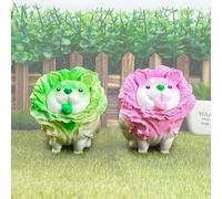 Figurines De Chou Chien, Légumes, Elfe, Plantes, Poupée, Modèle Animal En Caoutchouc, Jouet, Cadeaux, Ornement De Table Et De Voiture