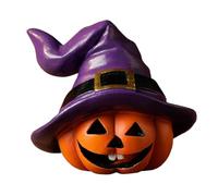 Figurines de citrouille, chapeau de sorcière d'Halloween, petites décorations d'automne, charme festif interactif pour centres de table, cheminées intérieures, jardin extérieur ou décorations de fête